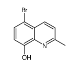 5-Bromo-2-methyl-8-quinolinol结构式