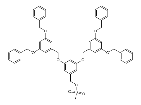 3,5-bis((3,5-bis(benzyloxy)benzyl)oxy)benzyl methanesulfonate Structure