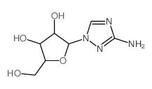 1H-1,2,4-Triazol-3-amine,1-b-D-ribofuranosyl- Structure