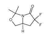 (5S)-2,2-dimethyl-7,7-difluoro-8-oxo-1-aza-3-oxa-bicyclo[3.3.0]octane Structure