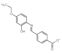 Phenol,5-ethoxy-2-[[(4-nitrophenyl)methylene]amino]- picture