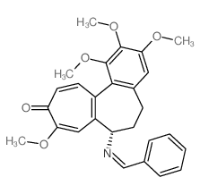 (7S)-7-(benzylideneamino)-1,2,3,9-tetramethoxy-6,7-dihydro-5H-benzo[a]heptalen-10-one Structure