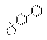2-([1,1'-biphenyl]-4-yl)-2-methyl-1,3-oxathiolane Structure