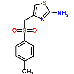 4-(TOLUENE-4-SULFONYLMETHYL)-THIAZOL-2-YLAMINE structure