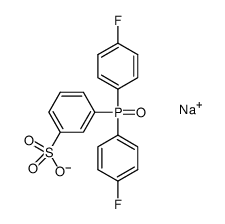 3-[bis-(4-Fluorophenyl)phosphinyl]benzenesulfonic acid sodium salt Structure