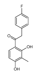 1-(2,4-dihydroxy-3-methylphenyl)-2-(4-fluorophenyl)ethan-1-one结构式
