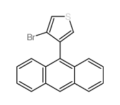 Thiophene,3-(9-anthracenyl)-4-bromo-结构式