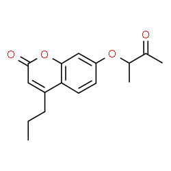 7-(3-oxobutan-2-yloxy)-4-propylchromen-2-one Structure