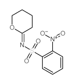 Benzenesulfonamide,2-nitro-N-(tetrahydro-2H-pyran-2-ylidene)-结构式