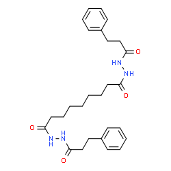 N'1,N'9-Bis(3-phenylpropanoyl)nonanedihydrazide structure
