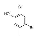 4-Bromo-2-chloro-5-methylphenol结构式