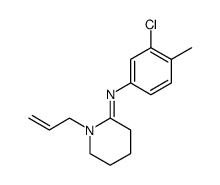 [1-Allyl-piperidin-(2E)-ylidene]-(3-chloro-4-methyl-phenyl)-amine结构式