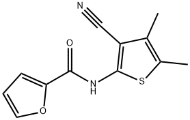 N-(3-cyano-4,5-dimethylthiophen-2-yl)furan-2-carboxamide结构式