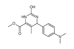 4-Pyrimidinecarboxylicacid,6-[4-(dimethylamino)phenyl]-1,2,3,6-tetrahydro-5-methyl-2-oxo-,methylester(9CI)结构式