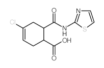 4-CHLORO-6-(THIAZOL-2-YLCARBAMOYL)-CYCLOHEX-3-ENECARBOXYLIC ACID structure