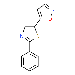 5-(2-PHENYL-1,3-THIAZOL-5-YL)ISOXAZOLE结构式