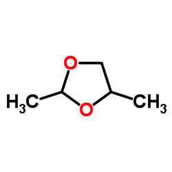 2,4-Dimethyl-1,3-dioxolane Structure