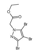 ethyl 2-(3,4,5-tribromopyrazol-1-yl)acetate Structure