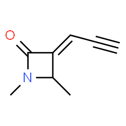 2-Azetidinone,1,4-dimethyl-3-(2-propynylidene)-(9CI)结构式