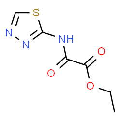 Ethyl oxo(1,3,4-thiadiazol-2-ylamino)acetate structure