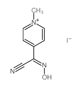 Pyridinium,4-[cyano(hydroxyimino)methyl]-1-methyl-, iodide (1:1)结构式