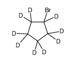 Cyclopentyl-D9 bromide Structure