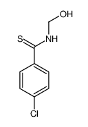 4-chloro-N-(hydroxymethyl)benzenecarbothioamide结构式