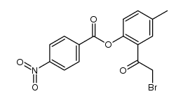 1-[2-(4-nitrobenzoyloxy)-5-methylphenyl]-2-bromoethanone Structure