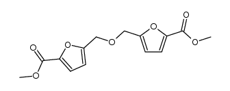 Di-(5-carbomethoxyfurfuryl)ether Structure