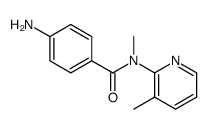 4-Amino-N-methyl-N-(3-methyl-2-pyridyl)benzamide结构式