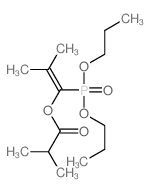 (1-dipropoxyphosphoryl-2-methyl-prop-1-enyl) 2-methylpropanoate structure