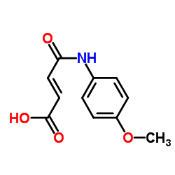 4-(4-甲氧基苯胺)-4-氧丁-2-烯酸结构式