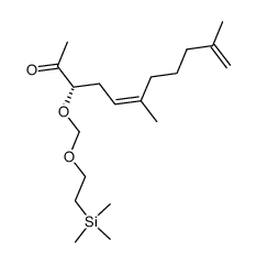 (S,Z)-6,10-dimethyl-3-((2-(trimethylsilyl)ethoxy)methoxy)undeca-5,10-dien-2-one结构式