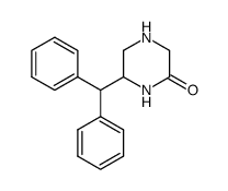 Piperazinone,6-(diphenylmethyl)- (9CI) Structure