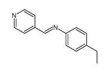 Benzenamine, 4-ethyl-N-(4-pyridinylmethylene)- (9CI)结构式