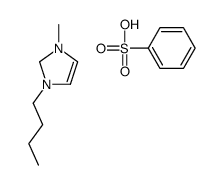 benzenesulfonate,1-butyl-3-methyl-1,2-dihydroimidazol-1-ium结构式