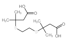 Butanoic acid,3,3'-[1,2-ethanediylbis(thio)]bis[3-methyl- (9CI) structure