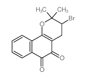 3-Bromo-2,2-dimethyl-3,4-dihydro-2H-benzo[h]chromene-5,6-dione Structure