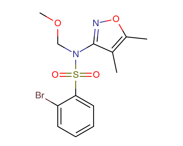 2-bromo-N-(4,5-dimethylisoxazol-3-yl)-N-(methoxymethyl)benzenesulfonamide picture