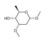 methyl 2,6-dideoxy-3-O-methyl-α-D-ribo-hexopyranoside结构式