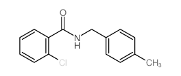 2-Chloro-N-(4-methylbenzyl)benzamide Structure