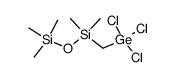 1,1,1-trichloro-3,3,5,5,5-pentamethyl-1-germa-4-oxa-3,5-disilapentane结构式