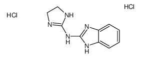 N-(4,5-dihydro-1H-imidazol-2-yl)-1H-benzimidazol-2-amine,dihydrochloride结构式