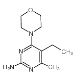 5-ethyl-4-methyl-6-morpholin-4-ylpyrimidin-2-amine结构式