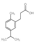 3-(5-isopropyl-2-methylphenyl)propanoic acid (en)p-Cymene-2-propionic acid (en)结构式