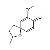 7-methoxy-2-methyl-1-oxaspiro[4.5]deca-6,9-dien-8-one Structure