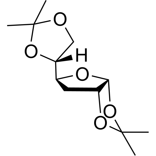 a-D-ribo-Hexofuranose,3-deoxy-1,2:5,6-bis-O-(1-methylethylidene)-结构式