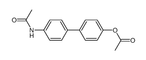 4-Acetoxy-4'-acetylamino-biphenyl Structure
