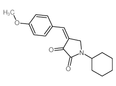 2,3-Pyrrolidinedione,1-cyclohexyl-4-[(4-methoxyphenyl)methylene]- picture