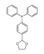 [4-(1,3-dioxolan-2-yl)phenyl]diphenylphosphine结构式